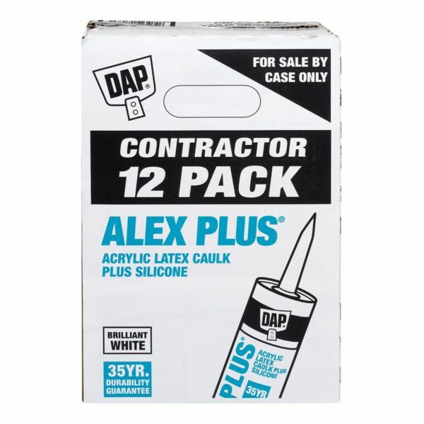 Dap Alex Plus Acrylic Latex Caulk Plus Silicone White 300ml