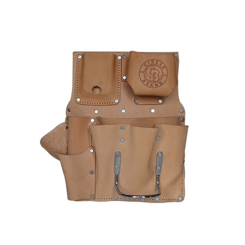 Circle Brand Leather Drywall Flat Pouch
