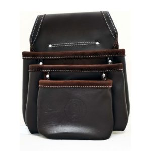 Leather Drywall Nail Pouch - 3 Pocket