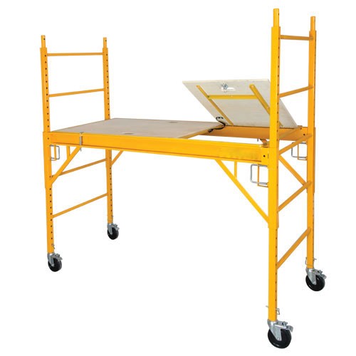 6' STEEL ROLLING TOWER SCAFFOLD w/HATCH  1000 lb Rated