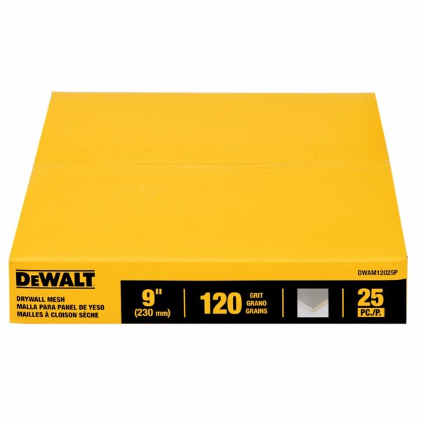 DEWALT 9" 120G Mesh Drywall Sandpaper Discs 5Pk-DWAM1205P_P2