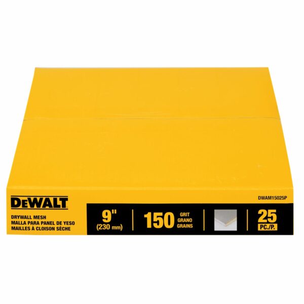 DEWALT 9" 150G Mesh Drywall Sandpaper Discs 25Pk