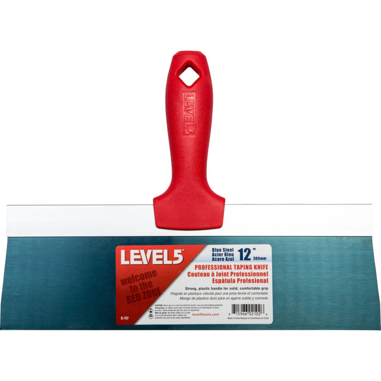 Level 5 12" Blue Steel Taping Knife w/ Composite Handle
