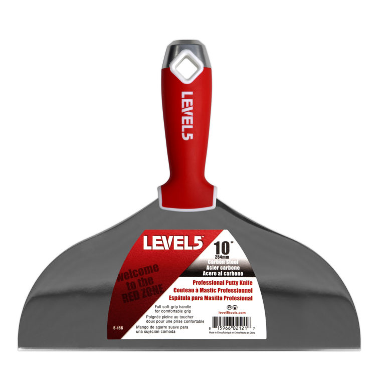 Level 5 10" Carbon Steel Putty Knife - Hammerend