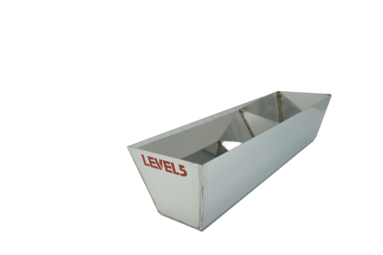 Level 5 14" Mud Pan - Stainless Steel w/ Contoured Bottom