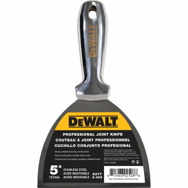 Dewalt 5" All Stainless Steel Joint Knife w/ Welded Handle - DXTT-2-405