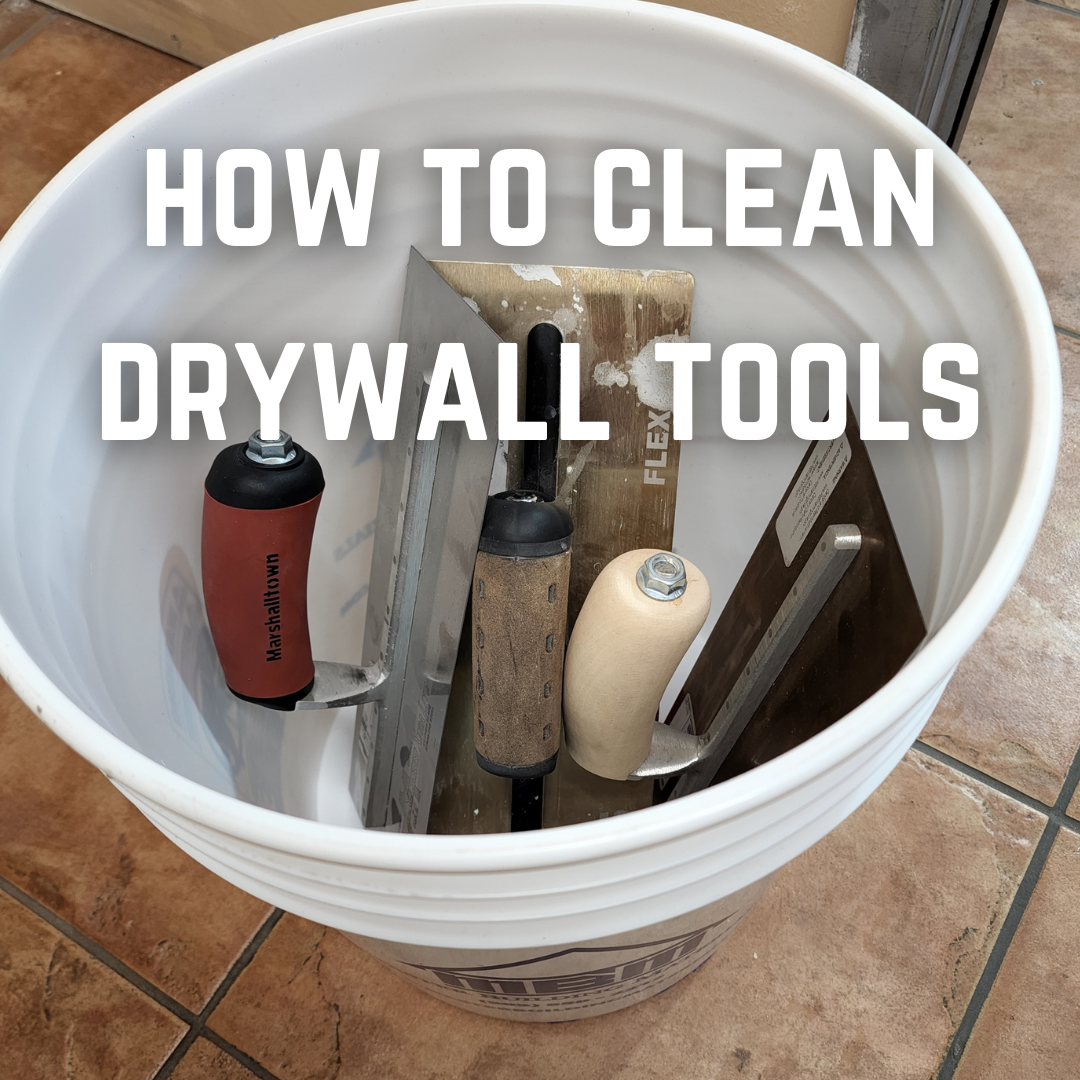 How to clean drywall tools
