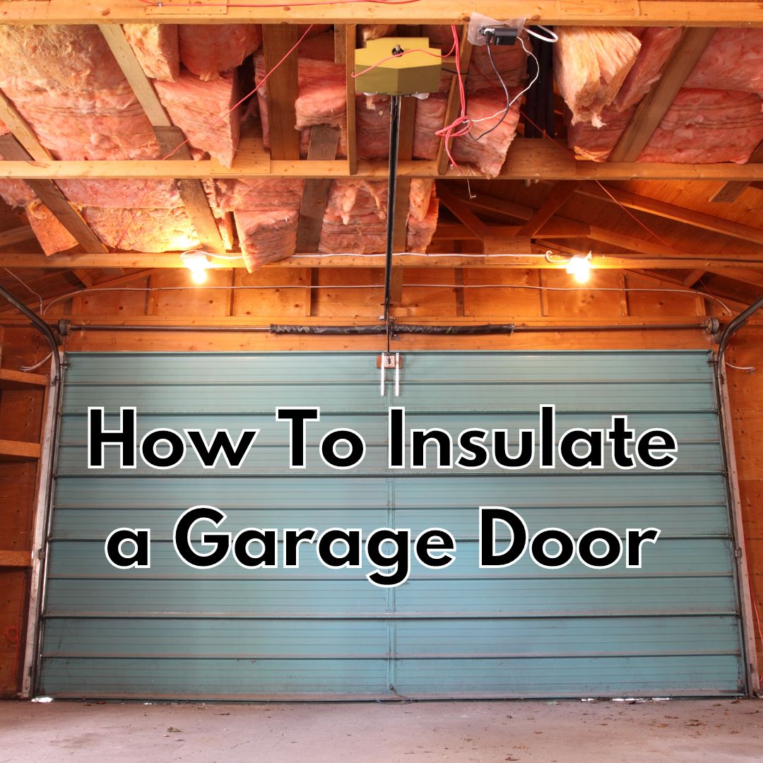 How to insulate a garage door