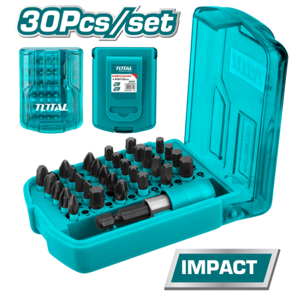 TOTAL 30 Piece Impact Bit Set - TACSD18306