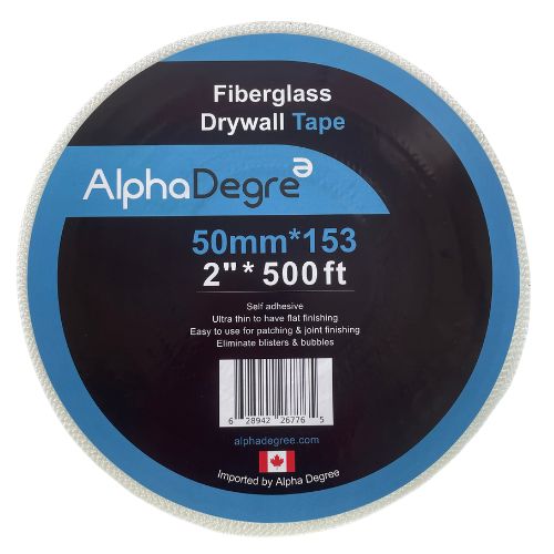 Alpha Degree Fiberglass Mesh Drywall Tape 500'