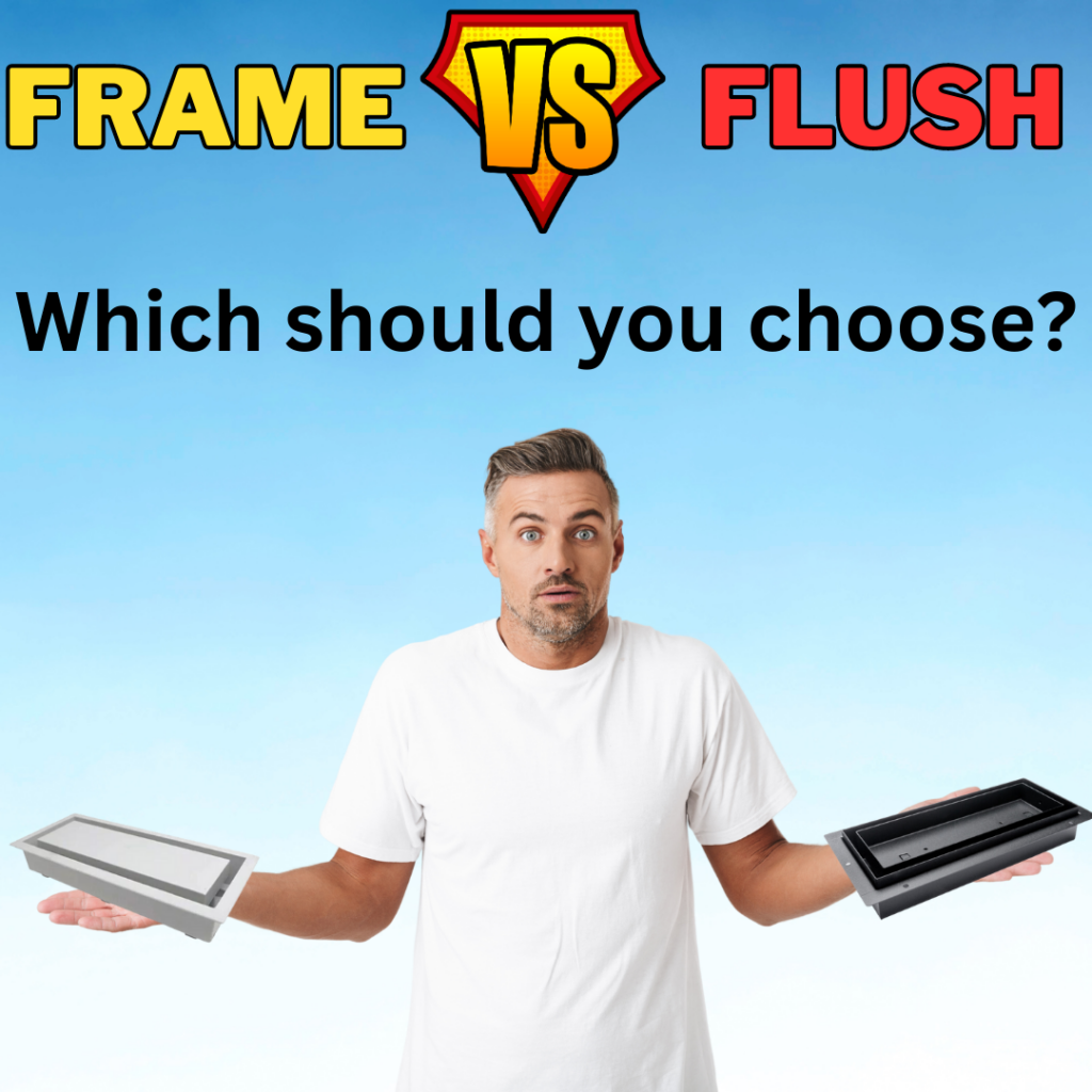 Flush vs Framed Fittes Aria Vents